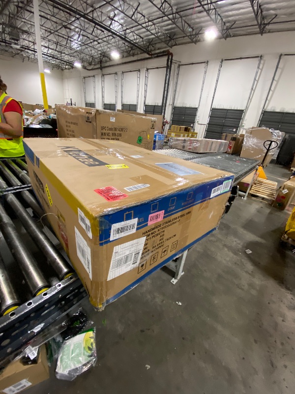 Photo 1 of 33" x 22" Black Drop In Kitchen Sink, 33 Inch Workstation Sink with Ledge & Accessories,16 Gauge SUS304 Stainless Steel Large and Deep Single Bowl Kitchen Sinks Handmade Above the Counter