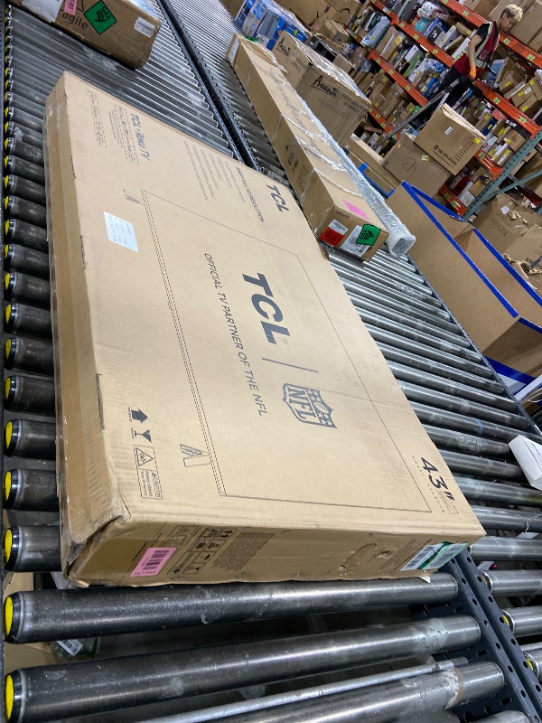Photo 1 of TCL 43-Inch Class S3 1080p LED Smart TV with Roku TV (43S350R, 2023 Model), Compatible with Alexa, Google Assistant, and Apple HomeKit Compatibility, Streaming FHD Television