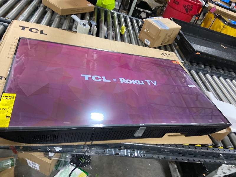 Photo 1 of TCL 43-Inch Class S3 1080p LED Smart TV with Roku TV (43S350R, 2023 Model), Compatible with Alexa, Google Assistant, and Apple HomeKit Compatibility, Streaming FHD Television