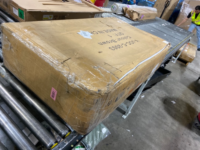 Photo 1 of MAJOR DAMAGE--------------MISSING MULTIPLE PIECES ----------------------SELLING FOR PARTS --------------------------------ENTERTAINMENT CENTER--DIMENSIONS IN PHOTOS