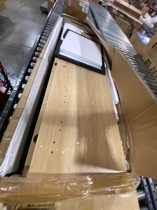 Photo 1 of WARPED SCREWS, HEAVY DAMAGE***********Garvee Shoe Cabinet with 3 Rattan Doors, Freestanding Shoe Storage Organizer with Adjustable Shelves, 7-Tier Shoe Storage Cabinet for Entryway, Hallway, Living Room, Closet, Natural