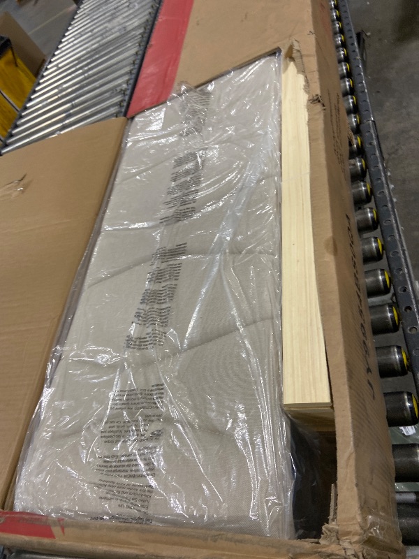 Photo 1 of Fameill Queen Size Lift Up Storage Bed Frame with Adjustable Headboard, Charging Station, LED Lights, Wood Slats, Noise-Free, No Box Spring Needed, Beige