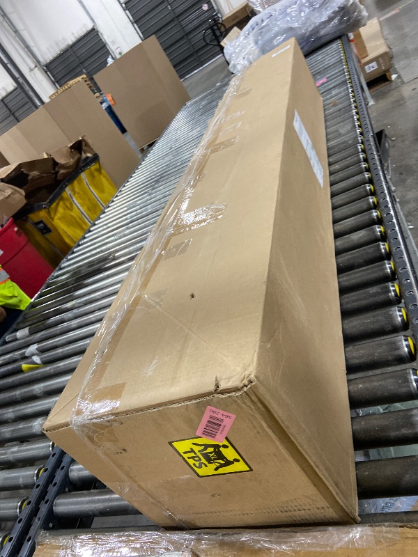 Photo 1 of Amazon Basics Smart Box Spring Bed Base, 9-Inch Height Mattress Foundation, Tool-Free Easy Assembly, Metal Frame, Cal King, 83" x 71" x 9", White