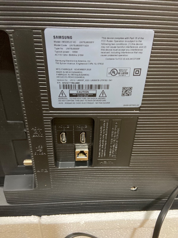 Photo 1 of Samsung 75-Inch Class Crystal UHD U8000F 4K Smart TV (2025 Model) Endless Free Content, Crystal Processor 4K, MetalStream Design, Knox Security, Alexa Built-in