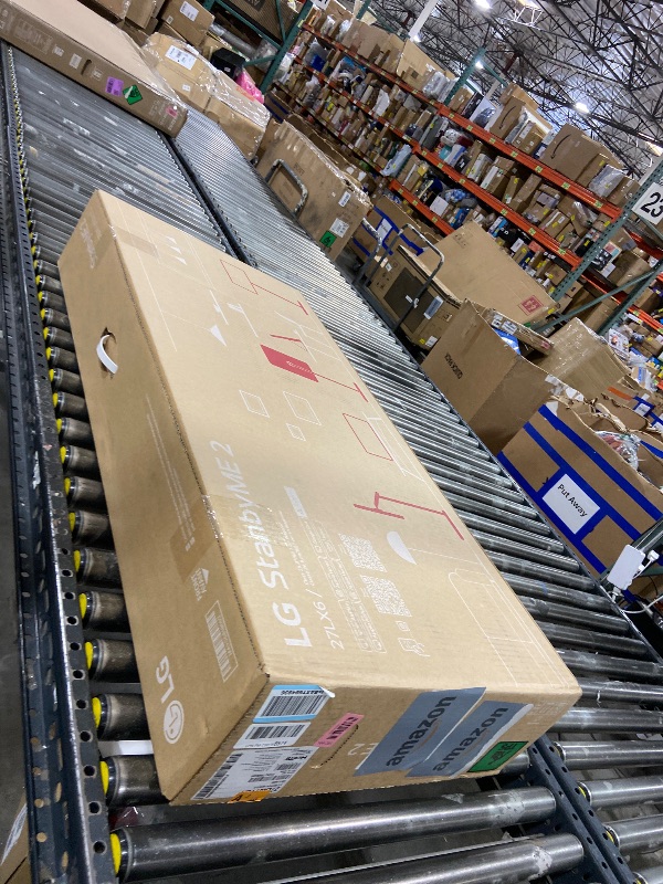 Photo 1 of LG 27-Inch StanbyME 2 with Folio Cover, Portable Touch Screen, Dolby Vision, HDR10, Filmmaker Mode, Built-in Battery, Full Swivel Rotation (27LX6TYGA, 2025)