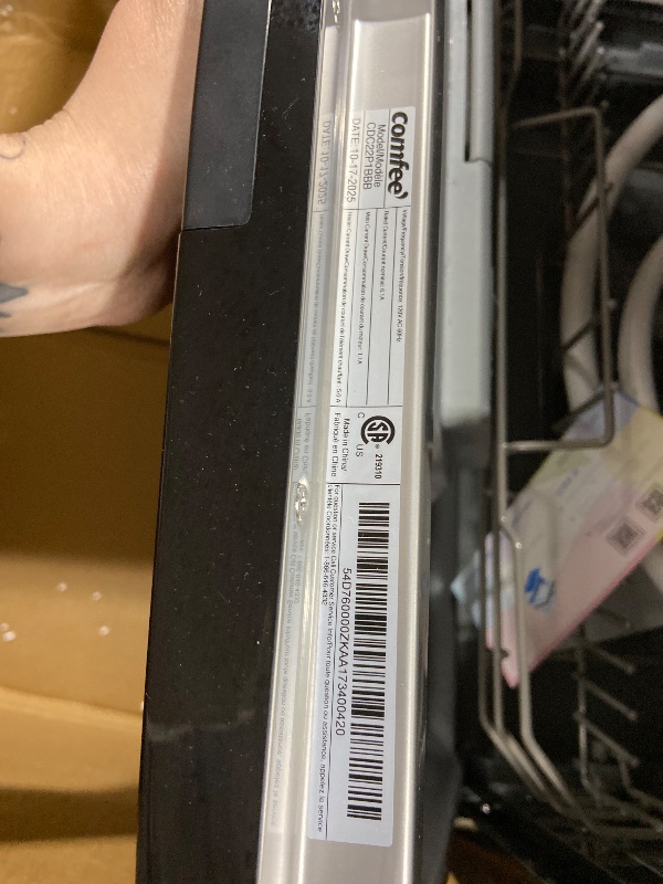 Photo 1 of COMFEE' Portable Mini Dishwasher Countertop with 5L Built-in Water Tank for Apartments& RVs, No Hookup Needed, 6 Programs, 360° Dual Spray, 162? High-Temp& Air-Dry Function