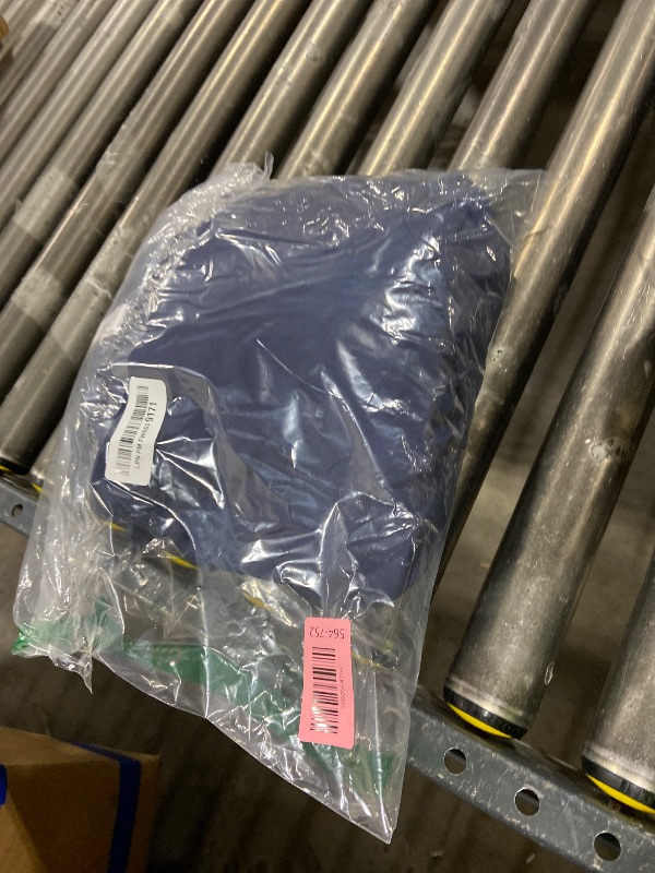 Photo 1 of Comfort Beddings Magic Bed Skirt King 12 Inch Drop 100% Cotton Blend No Mattress Lifter Wrap Around with Non Split Corners - Navy Blue