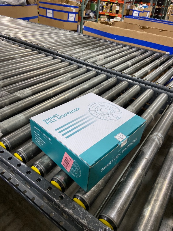 Photo 1 of Daviky Automatic Pill Dispenser for Elderly with Alarm, 28-Day Electronic Locked Pill Box, Sound & Light Reminders for Medication, Vitamins, and Supplements(Blue)