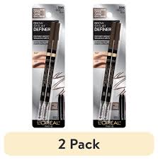 Photo 1 of (2 pack) L'Oreal Paris Brow Stylist Definer Waterproof Eyebrow Mechanical Pencil, Dark Brunette, 2 Pack