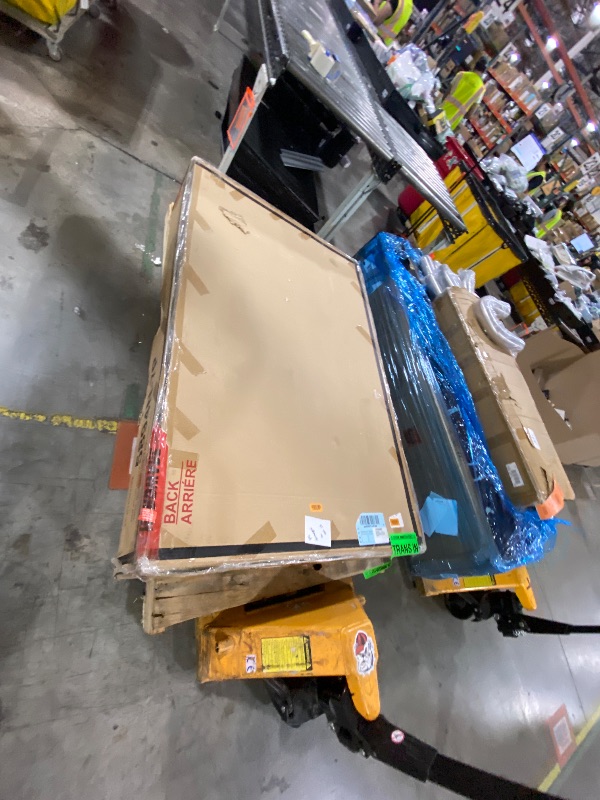 Photo 1 of Lexicon Dining Table Set for 6 with Chairs, Wood 7 Piece Farmhouse Dining Room Table and Chairs Set of 6, Cross Back, Easy Assembly Seater for Indoor Home, Dinner, Kitchen, Cherry/White