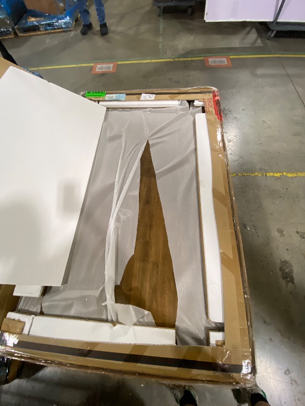 Photo 1 of Lexicon Dining Table Set for 6 with Chairs, Wood 7 Piece Farmhouse Dining Room Table and Chairs Set of 6, Cross Back, Easy Assembly Seater for Indoor Home, Dinner, Kitchen, Cherry/White