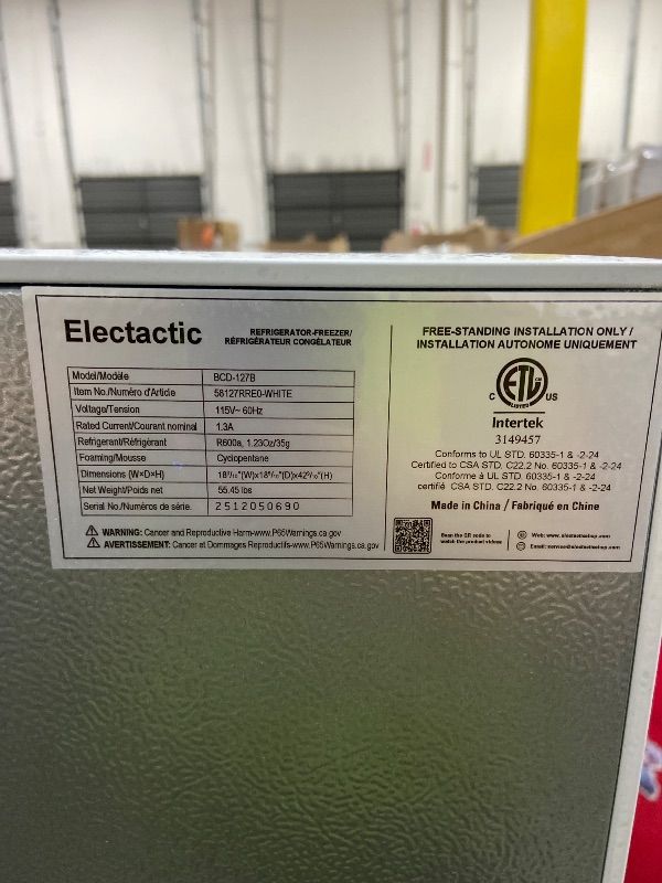 Photo 1 of op-Freezer Refrigerator (White)