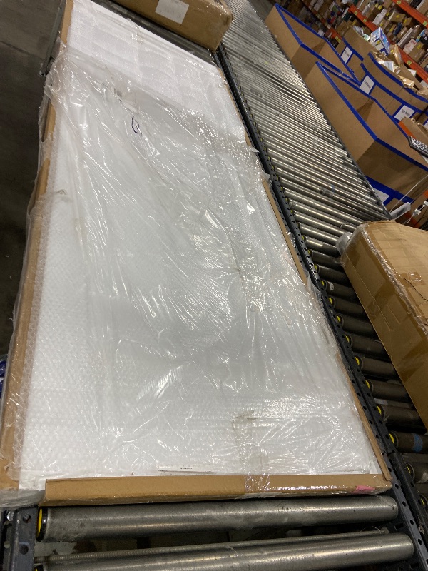 Photo 1 of JUBEST 30"x80" 1-Panel Shaker Style White Primed Hollow Core Interior Molded Door Slab, NOT Included Hardware, Pre-Assembled Interior Door for Pantry, Laundry, Closet