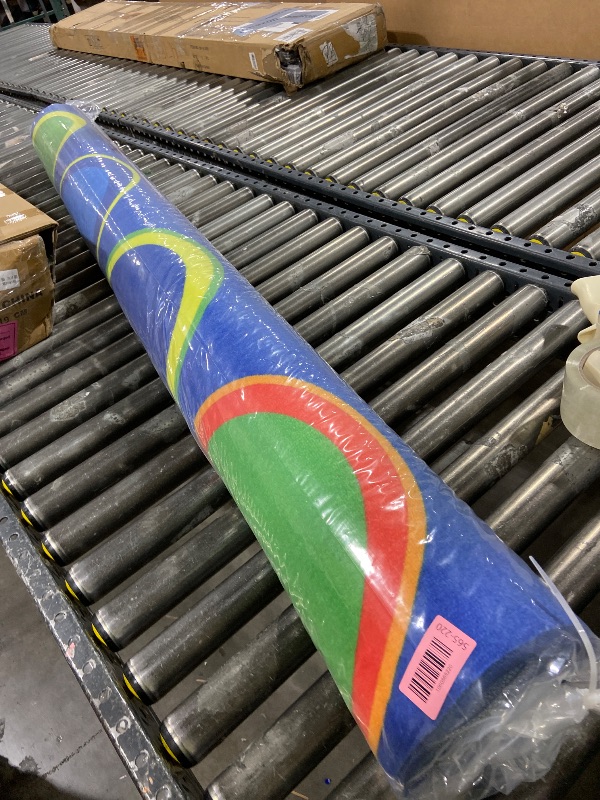 Photo 1 of LIVEBOX Sitting Spots Kids Classroom Rug, Washable School Learning Area Rugs, Colorful Preschool Kids Classroom Carpet Non-Slip Playroom Mat for Daycare Learning, 6'x9'(Seats-20)