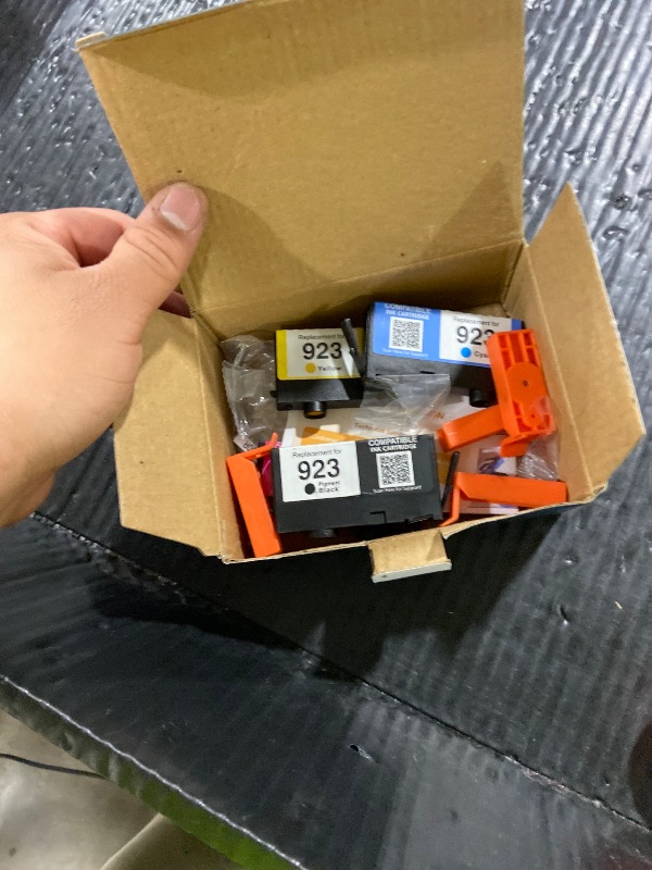 Photo 1 of 923 Ink Cartridges Combo Pack for HP Printers Replacement for HP 923 HP923 Ink Cartridge Work for OfficeJet Pro 8130e 8125e 8120e 8135e 8138e 8139e 8122e 8120 8122 8123 Printer Without Chip (4 Pack)
