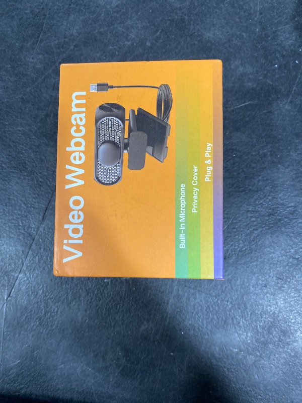 Photo 1 of 1080P HD Webcam with Microphone, Noise Cancellation, Privacy Cover, Wide-Angle Lens, Auto Light Correction, Plug & Play USB Webcam for Laptop, Desktop, PC, Mac, Zoom, Skype, Streaming (Black)