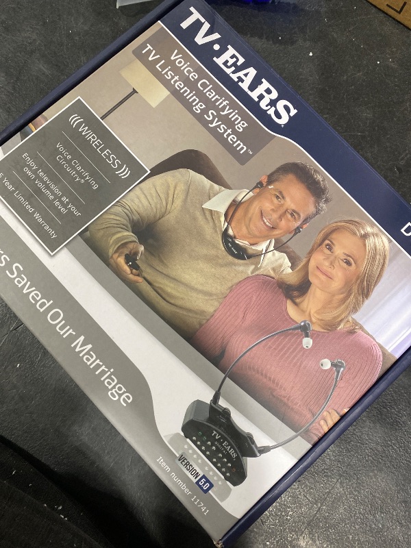 Photo 1 of TV Ears Digital Wireless Headset System for Seniors – Personal Volume Control, TV Hearing Device, No Audio Delay, Plug-N-Play, Works with Most TV Brands, Ideal for Hearing Impaired – Model 11741