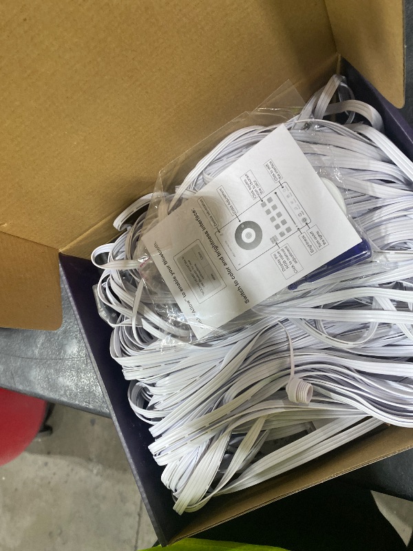 Photo 1 of POOFZY Permanent Outdoor Lights for House,200ft RGB+IC Smart Outdoor Decor, 50 Scene Modes,App/Remote Control,for Christmas,Super Bowl,V-Day,Thanksgiving,Daily & Holiday Party Decor