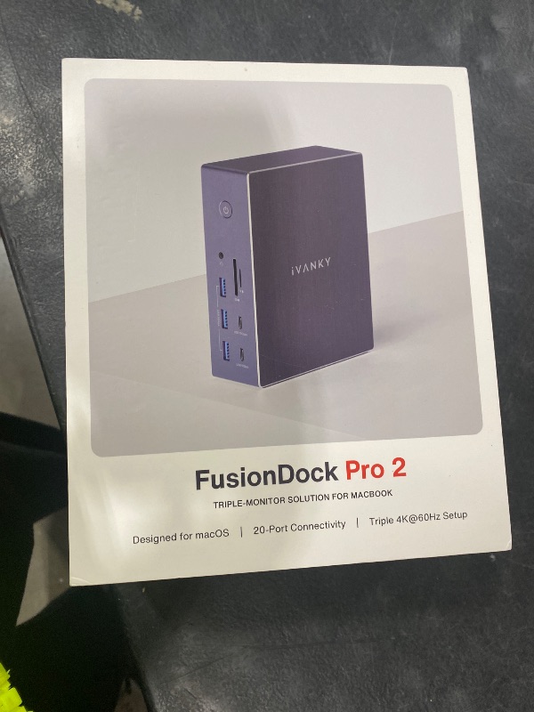 Photo 1 of iVANKY 20-in-1 DisplayLink Docking Station 3 Monitor for Window and MacBook Pro/Air, Triple 4K@60Hz Display for M5/M4/M3/M2/M1 MacBook/Windows, 180W Power, 2.5GbE, HDMI, DP, 10Gbps, Driver Needed