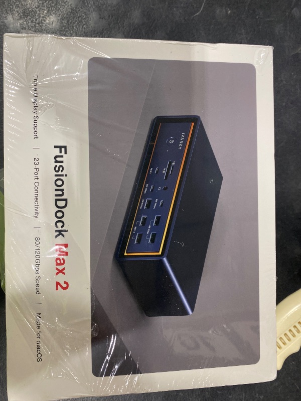 Photo 1 of iVANKY 23-in-1 Intel Certified Thunderbolt 5 FusionDock Max 2, 120Gbps MacBook Docking Station, Triple 6K@60Hz Display for Mac M1-M5 Pro/Max, 140W PD, 2.5GbE, Cooling Fan (Incompatible with Windows)
