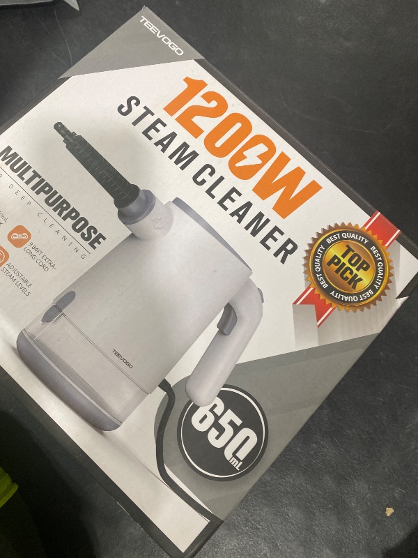 Photo 1 of TEEVOGO Handheld Steam Cleaner, Pressurized 15s Instant Heat Steam Cleaner for Home, Upgrade 650ML Tank, Lightweight Portable Steamer for Cleaning Kitchen, Grout, Furniture, Couch, Car and Bathroom