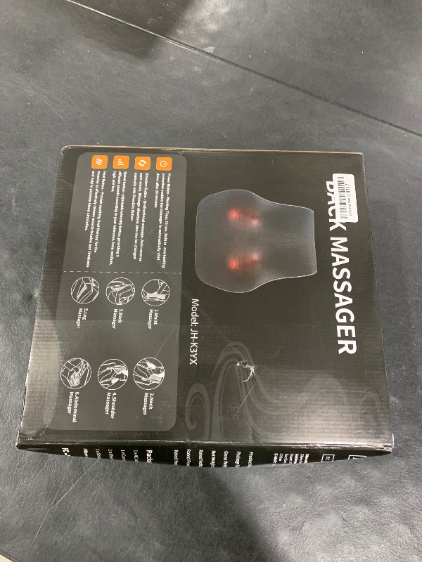 Photo 1 of Neck and Back Massager for Pain Relief Deep Tissue with Heat, Shiatsu Shoulder Massager with Bi-Directional Rotating Head for Neck, Back, Shoulders, and Legs