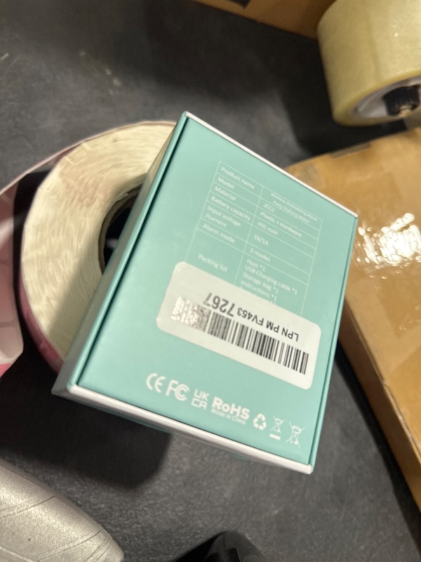 Photo 1 of Wireless Bedwetting Alarm for Children and Adults, Rechargeable Bed Wetting Alarm for Kids, Night Potty Training Device for Boys and Girls, Moisture Events Reminder Device for Elderly (Pearl White)