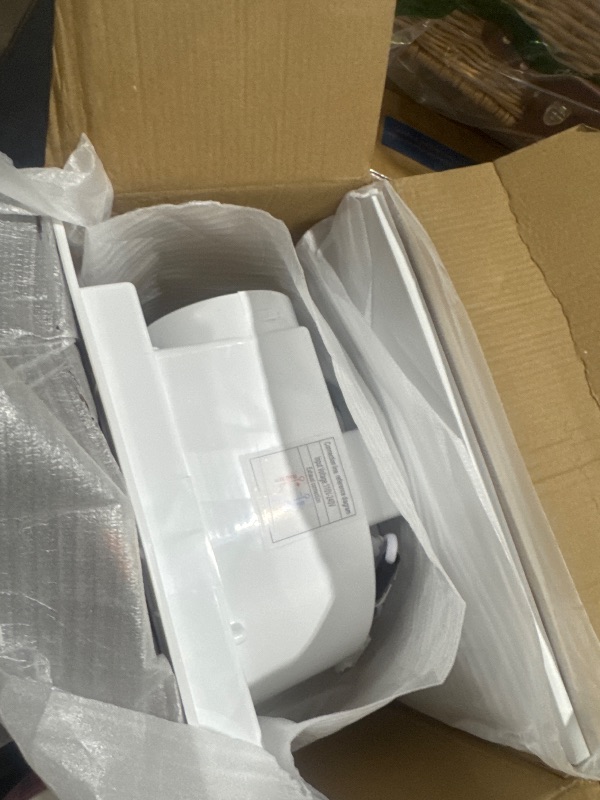 Photo 1 of TASSSAAA 10 Inch Bathroom Exhaust Fan, 160 CFM 1.0 Sones Square Ultra Quiet Bathroom Vent Fan with DC Motor Full ABS Cover for 10.03" Ceiling Opening Mount Bath & Laundry, 110V-240V