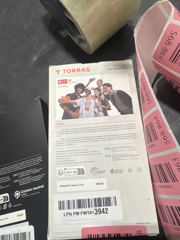 Photo 1 of TORRAS Magnetic Shockproof for iPhone 17 Pro Case, Camera Control, Fit for MagSafe, Military-Grade Protection, Translucent Slim Case for iPhone 17 Pro Phone Case Anti-Fingerprint, Deep Blue