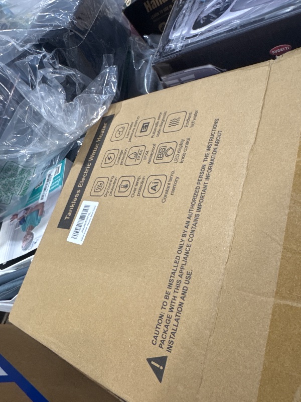 Photo 1 of LECLOC 6kW 240V Tankless Instant Hot Water Heater for Kitchen or Bathroom Sink, Enlarged LED Digital Display, Knob Control, Multi-protection, IPX4, 30-55? On Demand Point of Use Electric Water Heater