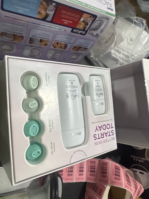 Photo 1 of Shark FacialPro Glow at-Home Hydro-Powered Facial System with DePuffi Hot & Cold Therapy – Professional Spa Skincare Device for Pore Cleansing, Hydration, & Radiant Glow, Lilac, FH320PL