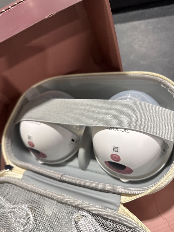 Photo 1 of Momcozy M5 Smart APP Controlled Wearable Breast Pump, Hands-Free Wireless Electric Pump, 3 Modes 9 Suction Levels, BPA-Free, Portable Lightweight, 24mm Flange, 2-Pack Cozy Red