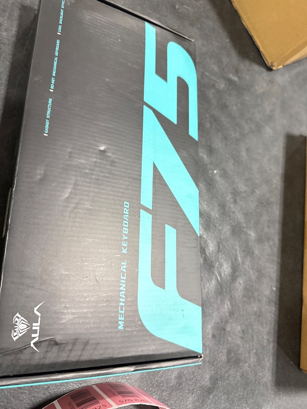 Photo 1 of AULA F75 75% Wireless Mechanical Keyboard, Hot Swappable Creamy Keyboard, Pre-lubed Linear Switches, 2.4GHz/Type-C/BT5.0, RGB Backlit Gaming Keyboards(White&Brown)