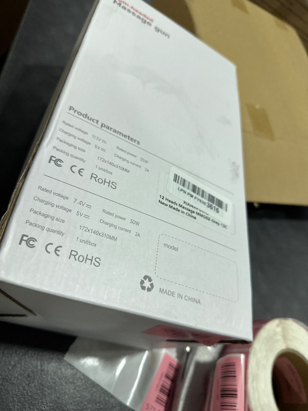 Photo 1 of **INCOMPLETE** Gurui 12 Heads Massage Gun Deep Tissue with 3 Model & 30 Levels, Cordless Quiet Back Massager for Pain Relief Deep Tissue, Neck Massager Birthday Gifts for Men