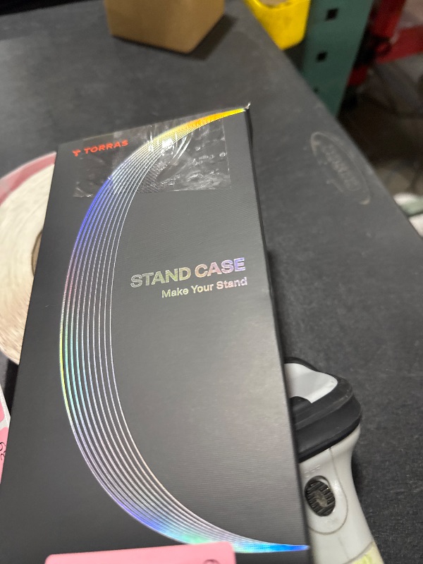 Photo 1 of TORRAS Q3 VegSkin for iPhone 17 Pro Max Case Leather, 360 Spin Magnetic Stand, Fit for MagSafe, Camera Control, Shockproof Premium Organic Silicone Leather Case for iPhone 17 Pro Max, Midnight Black