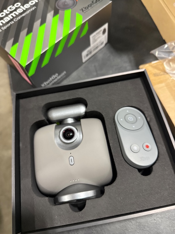 Photo 1 of XbotGo Chameleon AI Auto Sports Action Camera - 4K 60FPS Soccer Camera and Basketball Tracking Camera for Team Sports, Live Streaming, No Subscription, Works with iOS & Android (Lava Graphite)