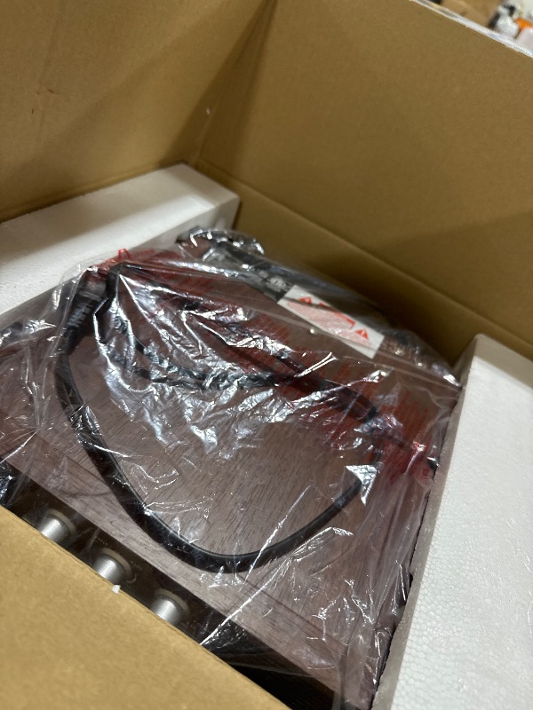 Photo 1 of LUXSWAY Bluetooth Record Player Turntable,3-Speed Turntable Vinyl Record Player FM Radio with 2 Built-in Stereo Speakers,33 45 78RPM Vintage Phonograph Player,L/R Line Out Speaker,Dust Cover