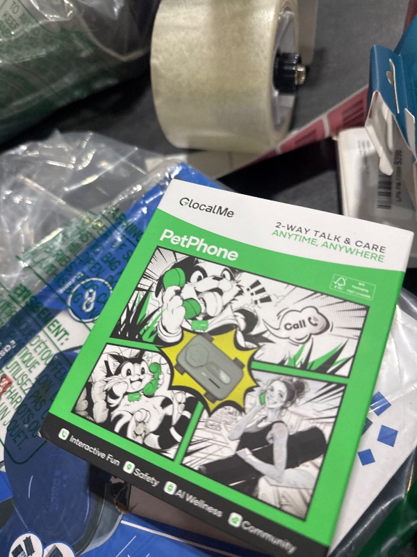 Photo 1 of Pet Phone – Smart GPS Pet Tracker with Real-Time Location, Two-Way Communication, Emotional Support, and Unlimited Data | Ideal for Dogs and Cats | Up to 5-Day Battery (Green)