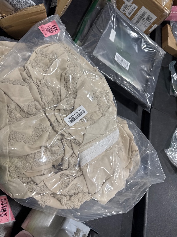 Photo 1 of Simple&Opulence 100% French Flax Linen Duvet Cover Set with Embroidery Washed - 3 Pieces (1 Duvet Cover with 2 Pillow Shams) with Button Closure Soft Breathable Farmhouse - Linen, King Size