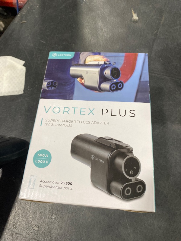 Photo 1 of Lectron NACS to CCS Electric Vehicle Adapter with Interlock - (500A/1,000V) - Compatible with Tesla Superchargers - CCS1 EV Fast Charging with Vortex Plus [Check Automaker for Compatibility] - UL 2252