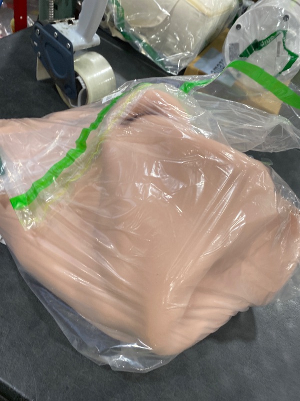 Photo 1 of deedeecos Fake Muscular Silicone Bodysuit with Abs Chest Arms, Realistic Costume for Cosplay Crossdresser Performance (Ivory, L Size)