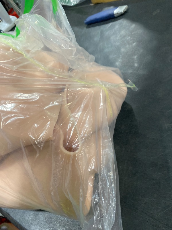 Photo 1 of deedeecos Fake Muscular Silicone Bodysuit with Abs Chest Arms, Realistic Costume for Cosplay Crossdresser Performance (Ivory, L Size)