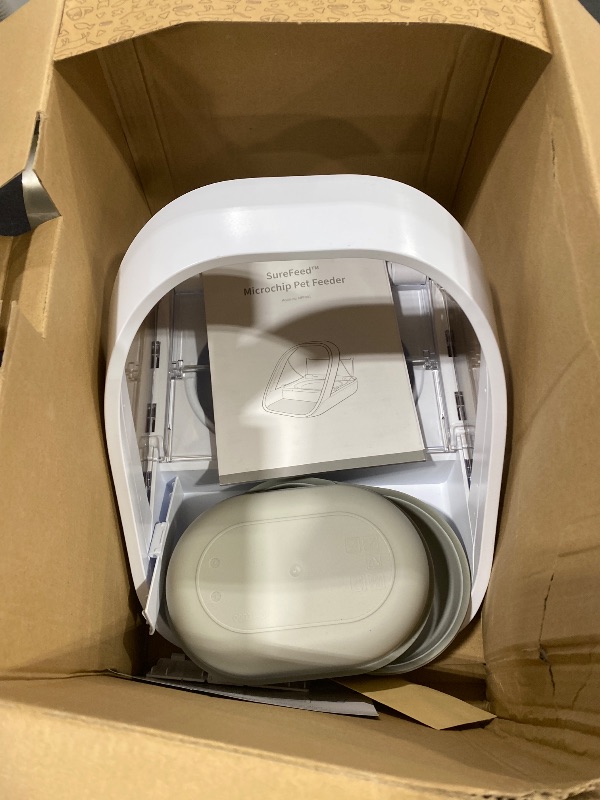 Photo 1 of Sure Petcare -SureFlap - SureFeed - Microchip Pet Feeder - Selective-Automatic Pet Feeder Makes Meal Times Stress-Free, Suitable for Both Wet and Dry Food - MPF001