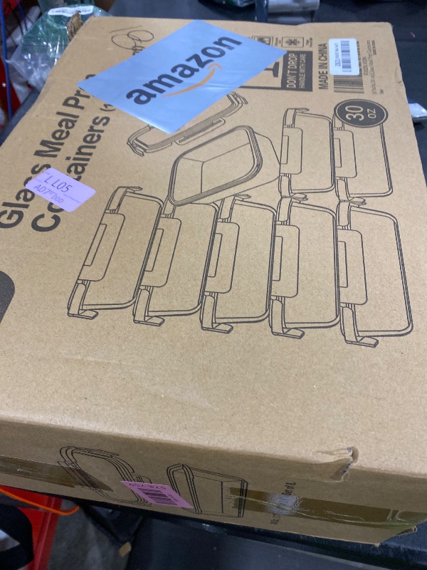 Photo 1 of [8-Pack,30 oz]Glass Meal Prep Containers,Glass Food Storage Containers,Airtight lunch Containers with Lids, Microwave, Oven, Freezer and Dishwasher