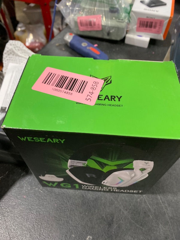 Photo 1 of WESEARY Wireless Gaming Headset for Xbox Series X|S, Xbox One, PS5, PS4, PC, Mac, Switch, 2.4GHz + Bluetooth Over-Ear Gaming Headphones with ENC Mic, 3D Stereo, LED Lights for Xbox 360 Accessory Kits