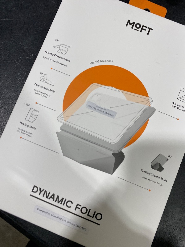 Photo 1 of MOFT Dynamic Folio Case for iPad Pro 11- inch (M5 2025 / M4 2024), Slim Magnetic Stand Case with 20+ Viewing Angles, Auto Wake/Sleep, Ultra Thin,Navy Blue x Oz Green