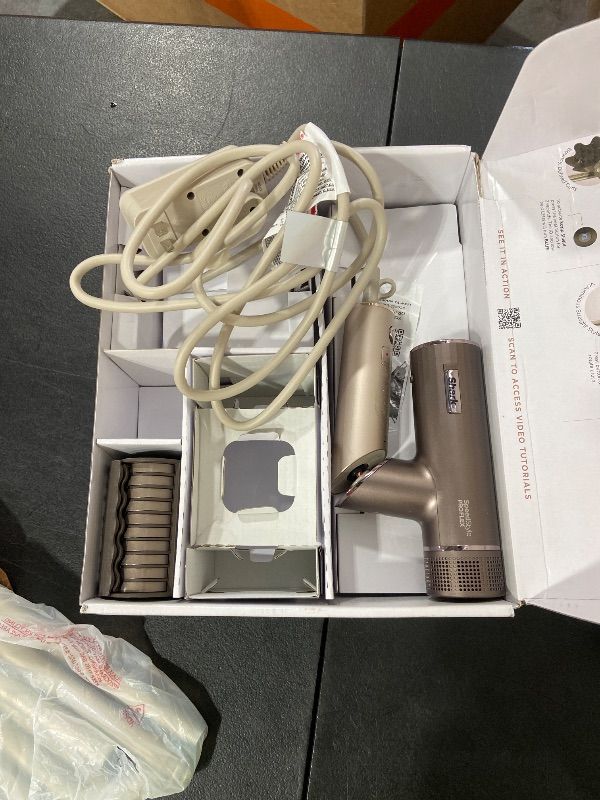 Photo 1 of NON-FUNCTIONAL, PARTS ONLY---------------------------------------Shark SpeedStyle Pro Flex Professional Performance High-Velocity Hair Dryer System with Scalp Shield & IQ Speed Styling and Drying Suite, Lightweight, Ionic, No Heat Damage, Mocha Silver, HD