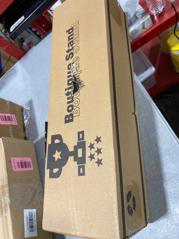 Photo 1 of GSOW Poster Stand for Display, 80'' Adjustable Sign Stand Tripod, Retractable Poster Board Stand Double-Sided Banner Stand, Foldable Floor Standing Sign Holder Signage Stand with Portable Bag, Black