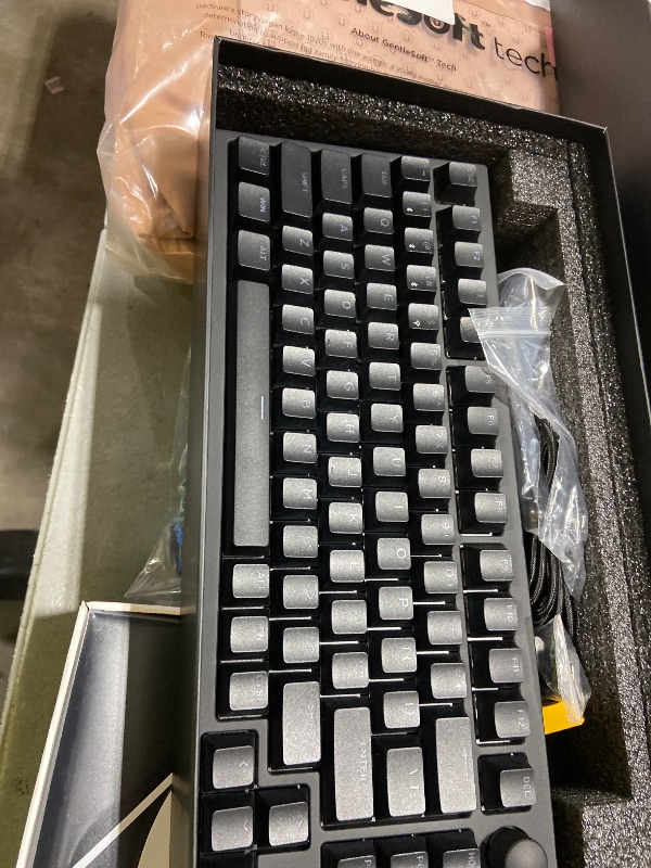 Photo 1 of LEMOKEY P1 HE 75% Wireless Custom Mechanical Gaming Keyboard with Gateron Double-Rail Magnetic Switches Knob Version, QMK 2.4 GHz Bluetooth 5.2 RGB Backlight Compatible with Mac Windows Linux-Black