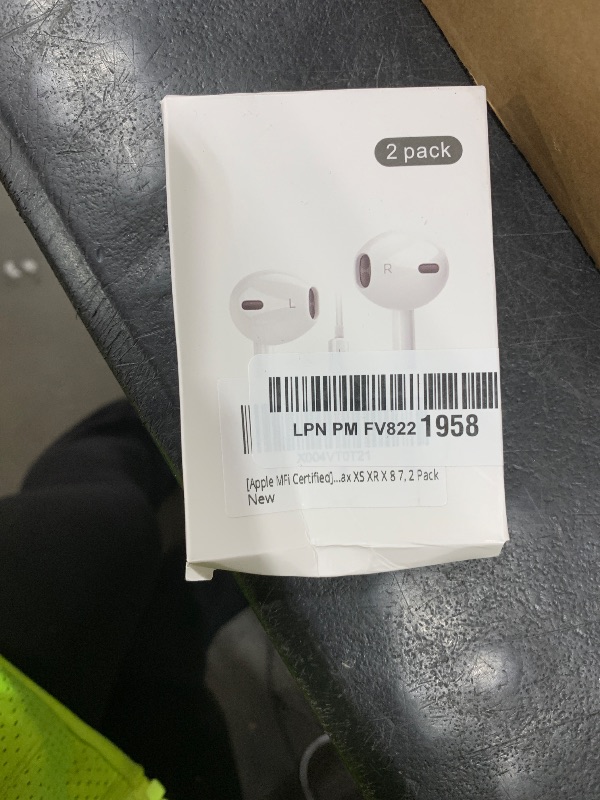 Photo 1 of [Apple MFi Certified] for iPhone Headphones Wired Earbuds/Earphones with Built-in Microphone & Volume Control HiFi Stereo Nosie Reduction Compatible for iPhone 14 13 12 11 Pro Max XS XR X 8 7, 2 Pack